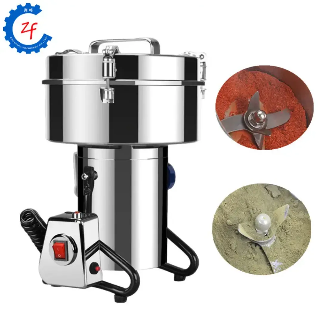 Moulin à Farine Électrique 2500g - 4500W Haute Vitesse pour Grains, Café, Épices, Manioc, Thé