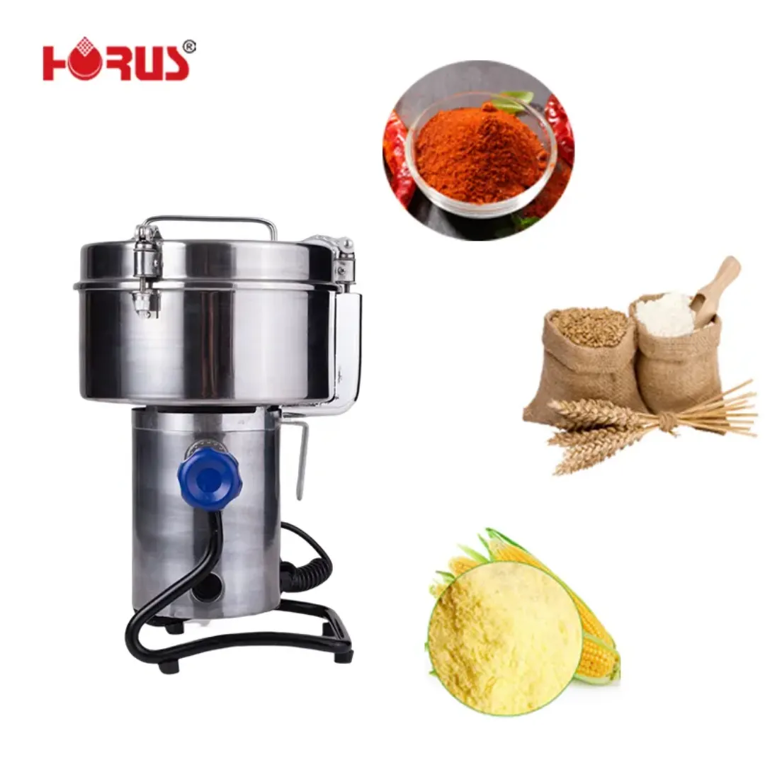 Moulin à Farine Électrique 2500g - 4500W Haute Vitesse pour Grains, Café, Épices, Manioc, Thé