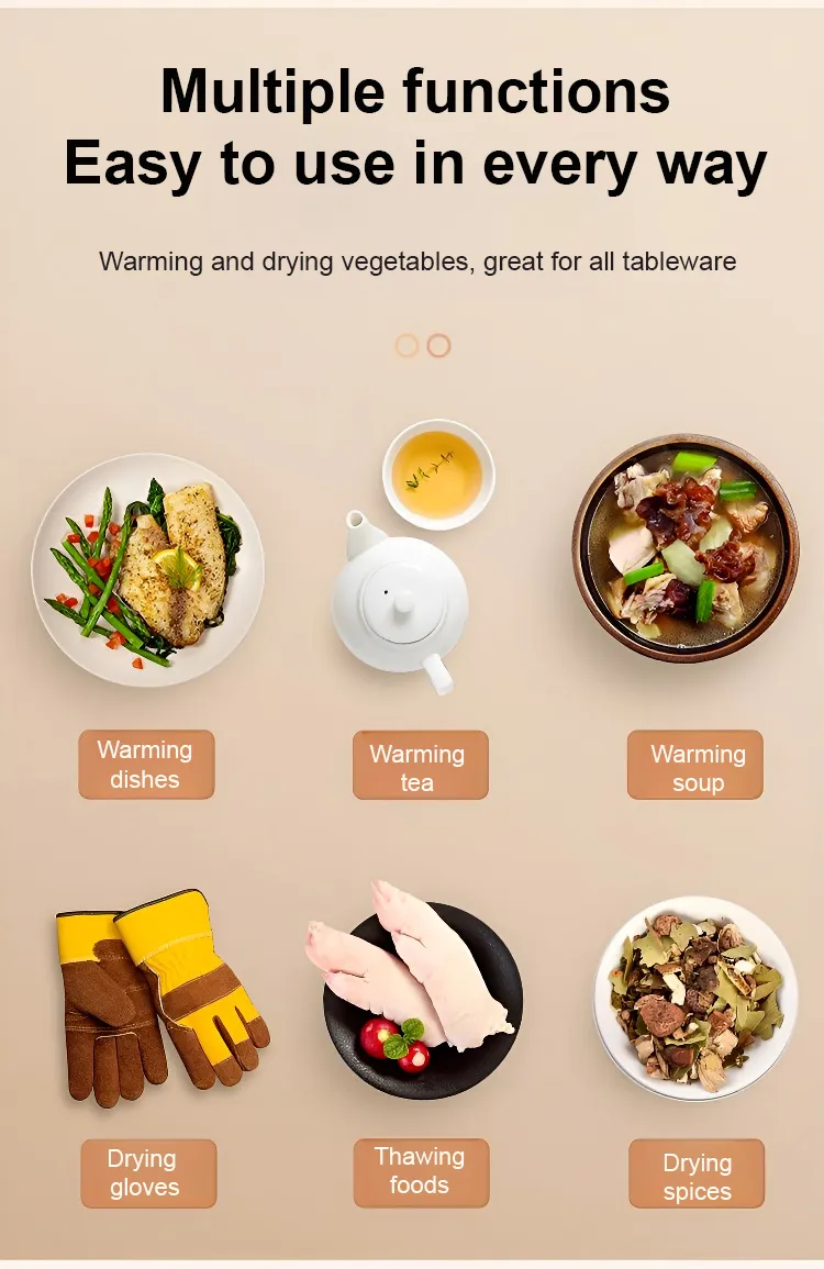Plaque Chauffante Intelligente pour Cuisine – Planche Isolante Multifonction pour Réchauffer les Aliments
