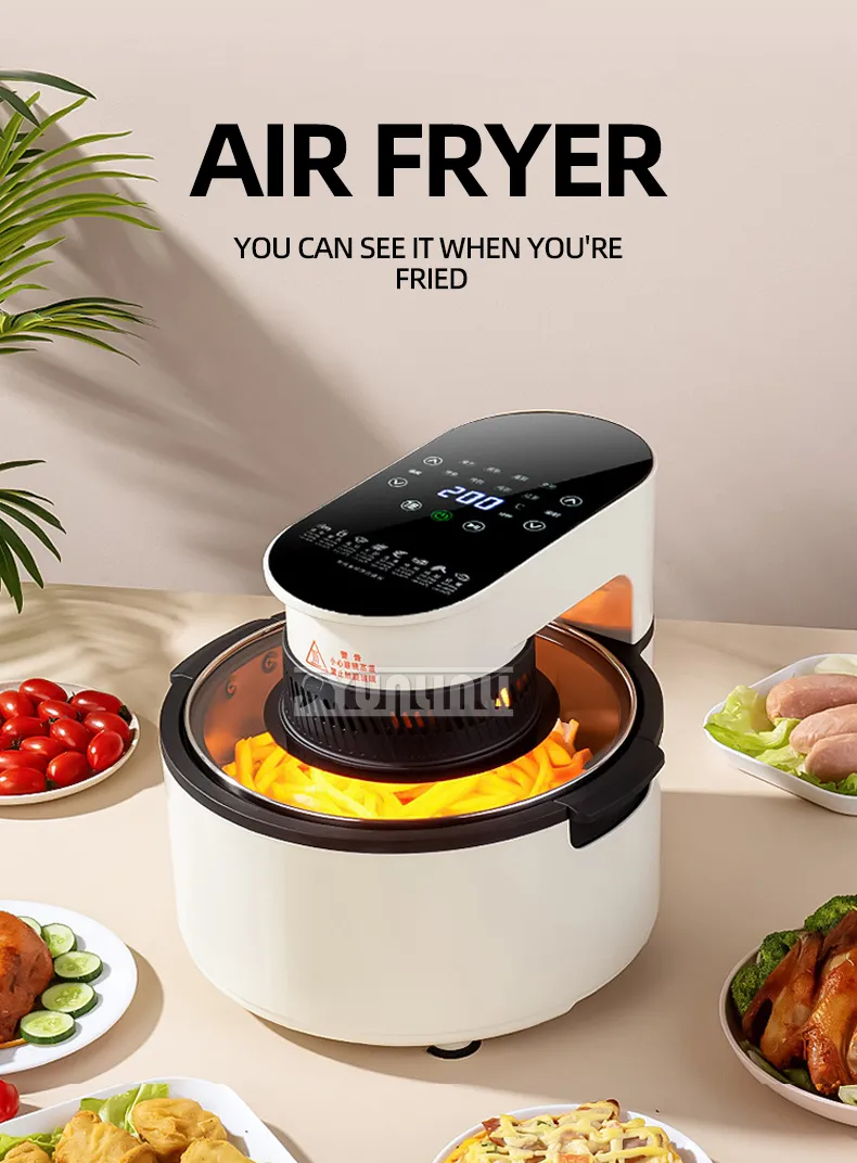 Friteuse à Air Silver Crest 10L – Cuisson Saine Sans Huile, 6800W Haute Performance