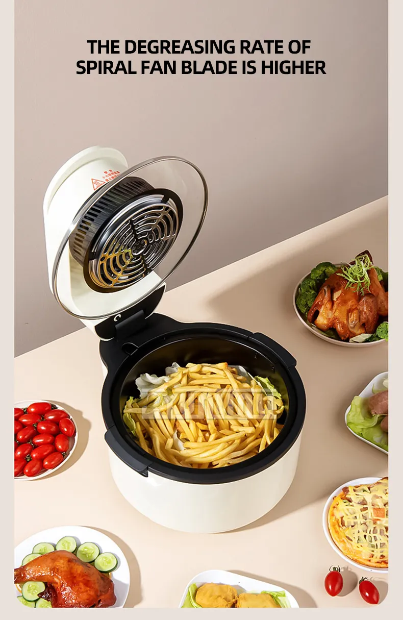 Friteuse à Air Silver Crest 10L – Cuisson Saine Sans Huile, 6800W Haute Performance