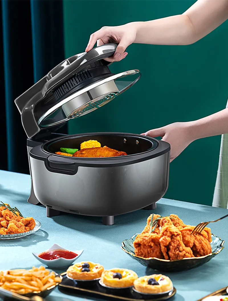 Friteuse à Air Silver Crest 10L – Cuisson Saine Sans Huile, 6800W Haute Performance