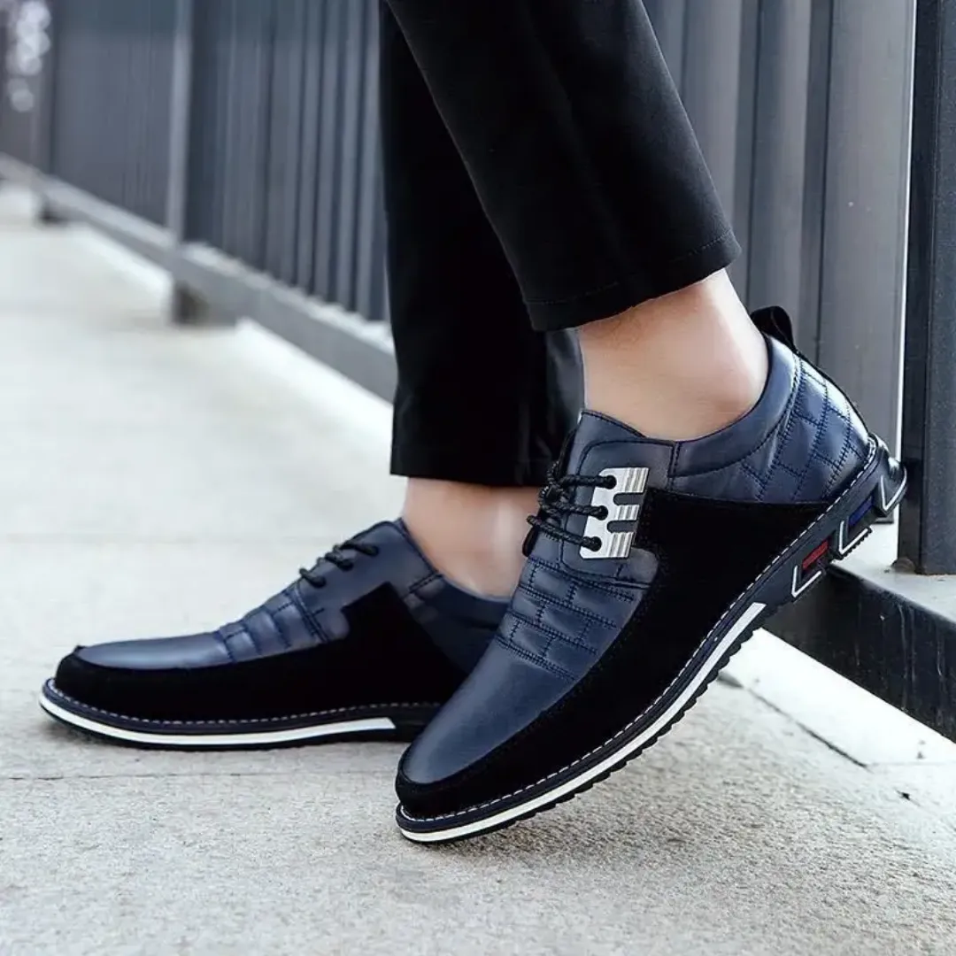 Chaussures en cuir homme grande taille – Semelle souple antidérapante, imperméables et respirantes