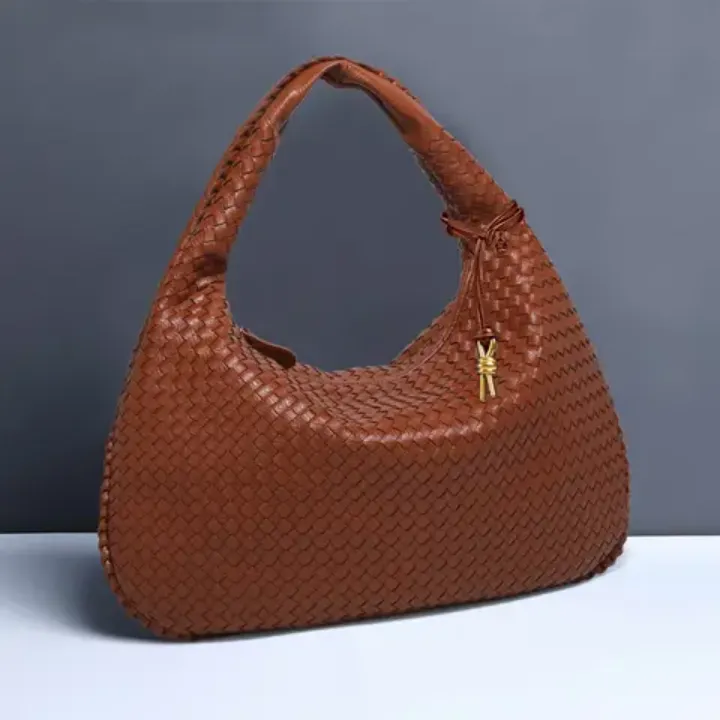Sac à Main Tressé Femme – Style Tendance, Grand Format Souple et Léger