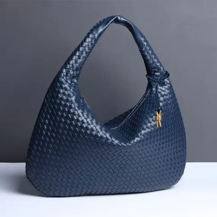 Sac à Main Tressé Femme – Style Tendance, Grand Format Souple et Léger
