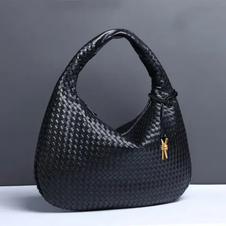 Sac à Main Tressé Femme – Style Tendance, Grand Format Souple et Léger