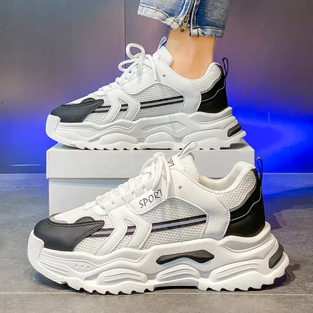 Chaussures de sport homme à semelle épaisse – Style décontracté, ultra légères et confortables