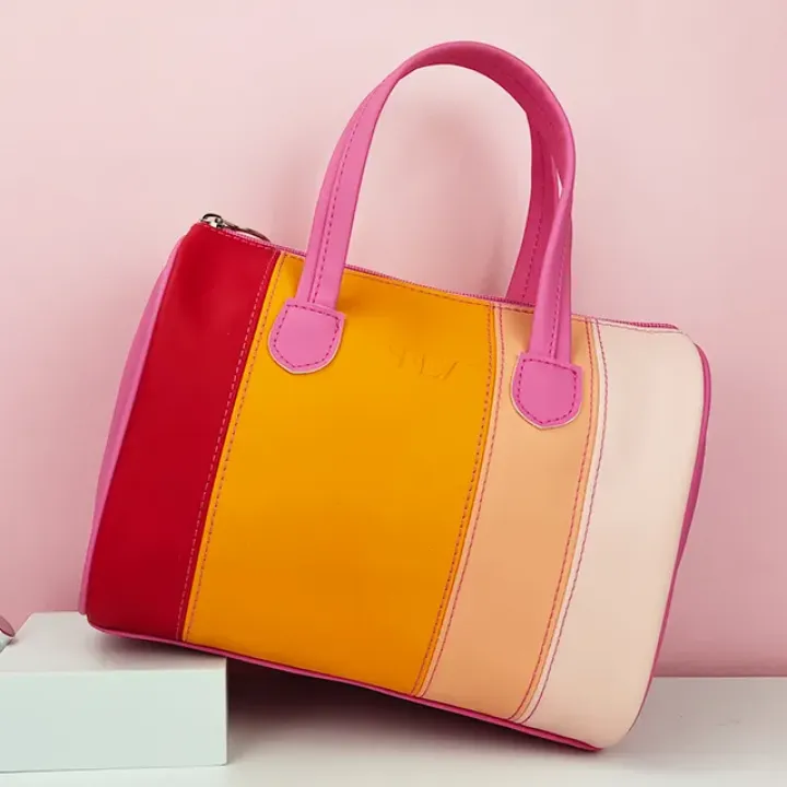 Sac à Main Femme Coloré – Design Médecin en Cuir PU, Tendance et Original