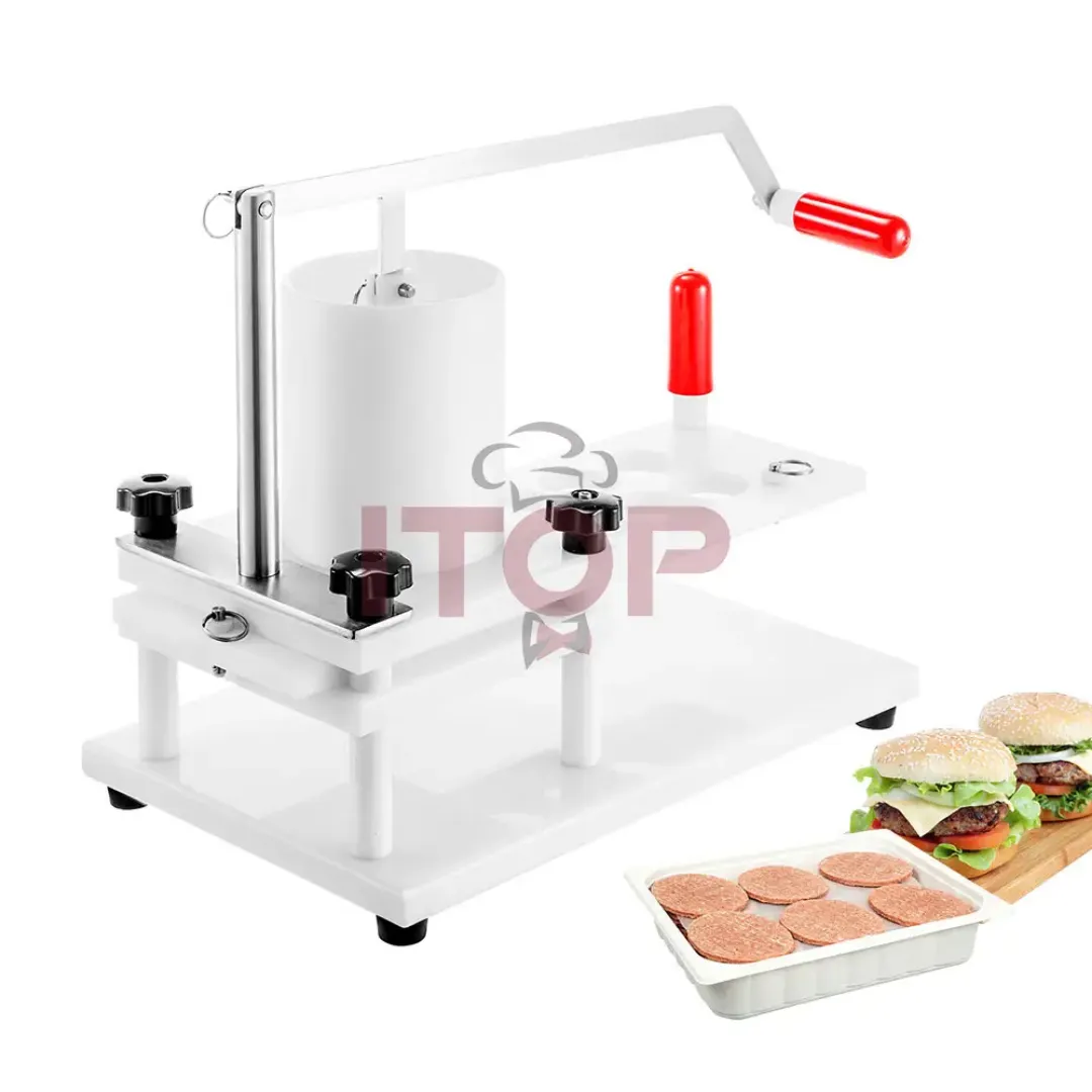 Presse à Steak Haché Manuelle Professionnelle 55mm - Fabrication de Burgers et Boulettes Facile