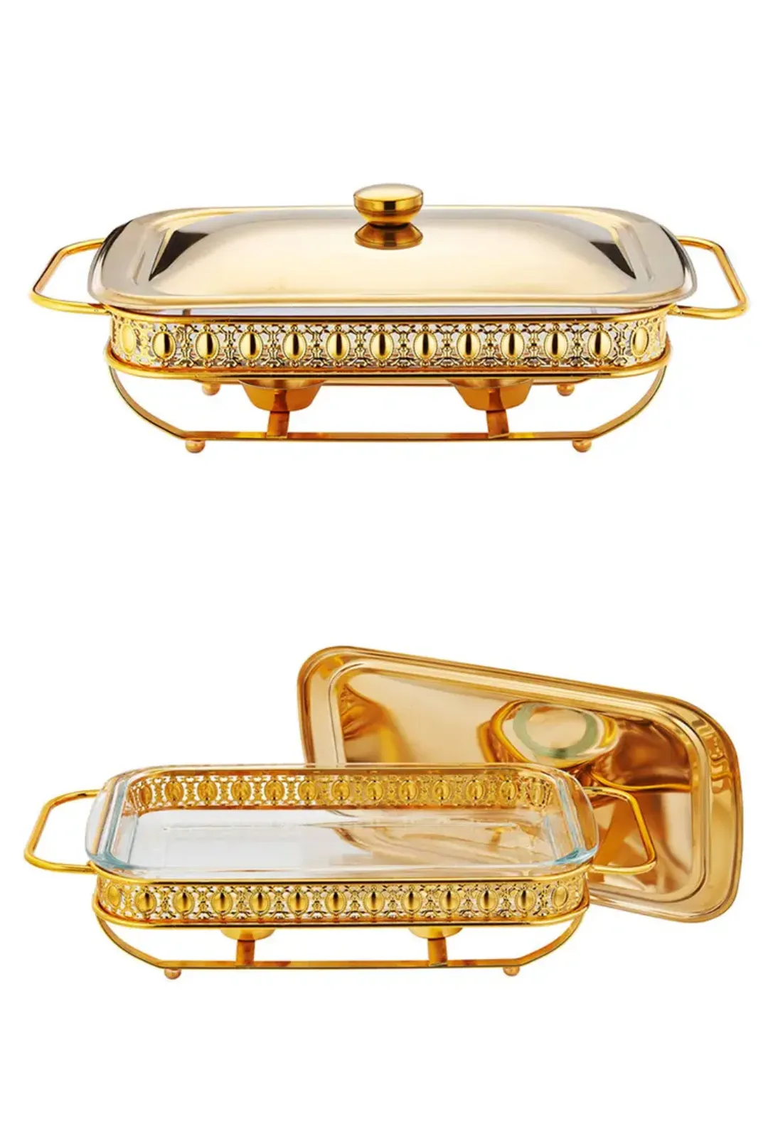Chafing Dish Rectangulaire Argenté Armain 2L - Récipient