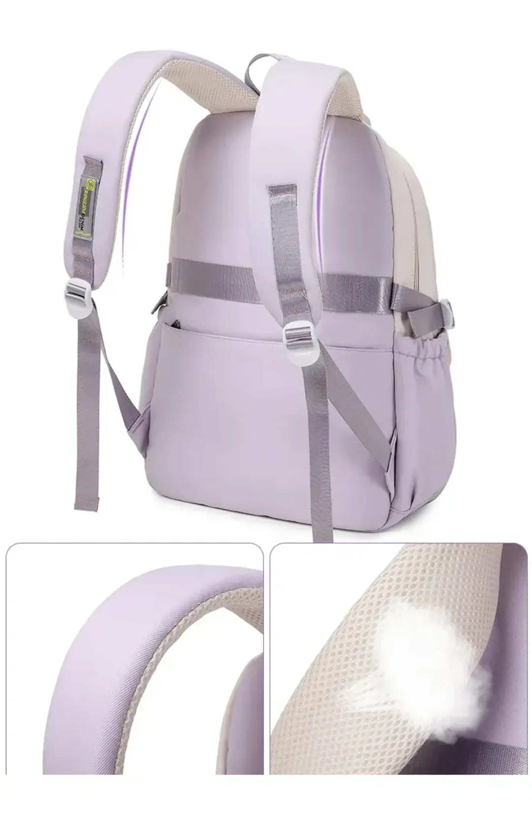 Cartable 3 pièces imperméable – Sac à dos scolaire design pour filles et garçons
