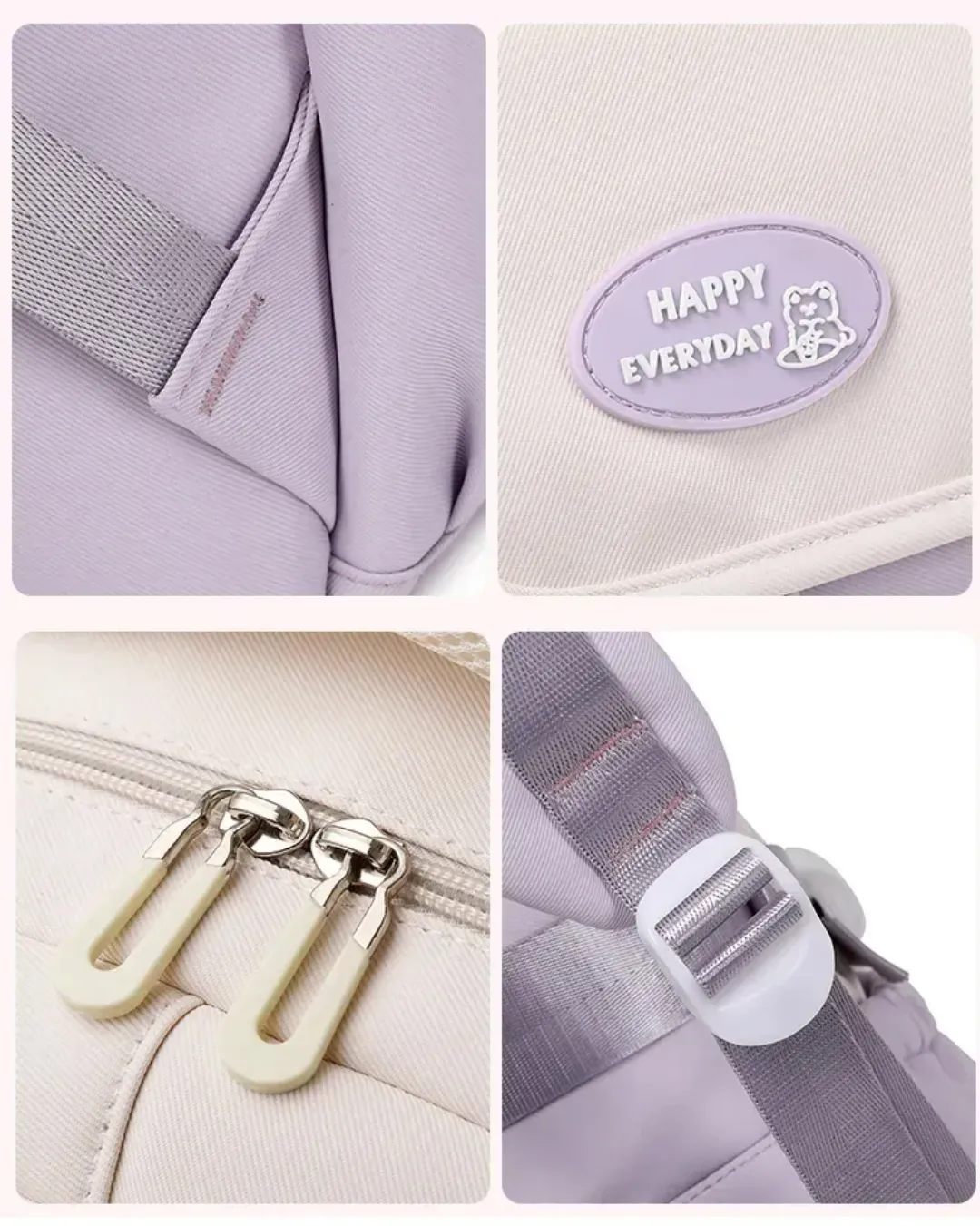 Cartable 3 pièces imperméable – Sac à dos scolaire design pour filles et garçons