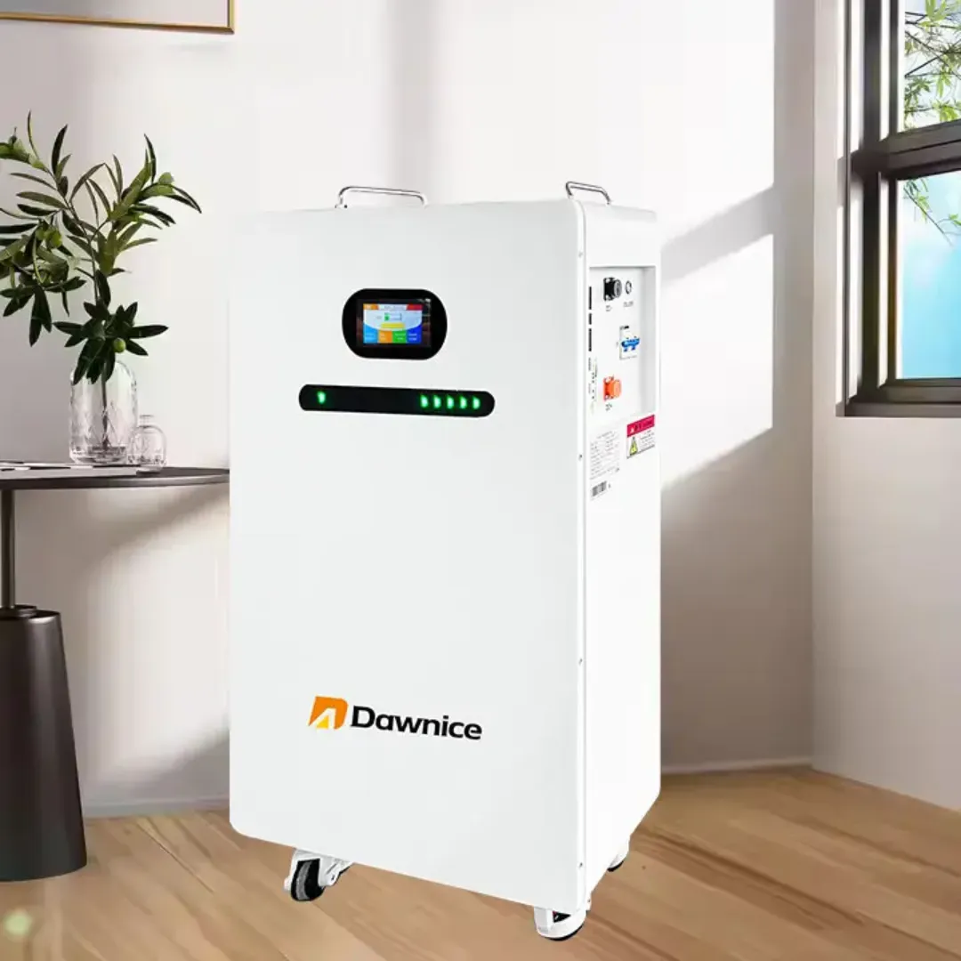 Batterie Mobile Haute Capacité 51.2V 410Ah (20.99kWh) - LiFePO4, Écran Tactile, WiFi, Bluetooth, Disjoncteur et Roulettes