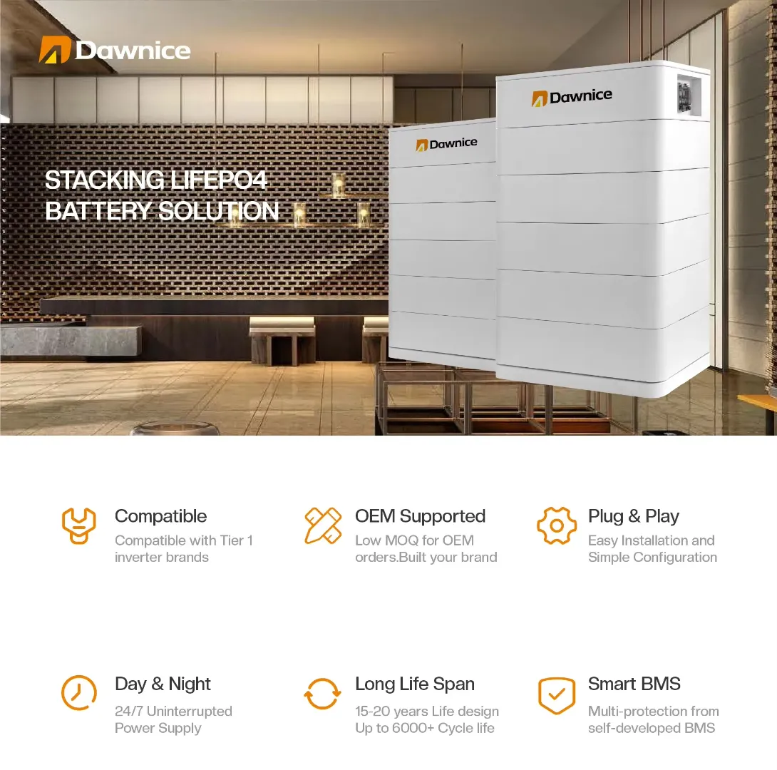 Batterie Empilable 51.2V 206Ah x2 (20.99kWh) - Type Basse Tension, Smart BMS, Bluetooth, WiFi, Disjoncteur