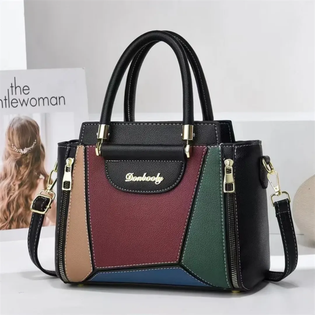 Sac à main multicolore pour femme – Design élégant avec grande capacité et bandoulière réglable