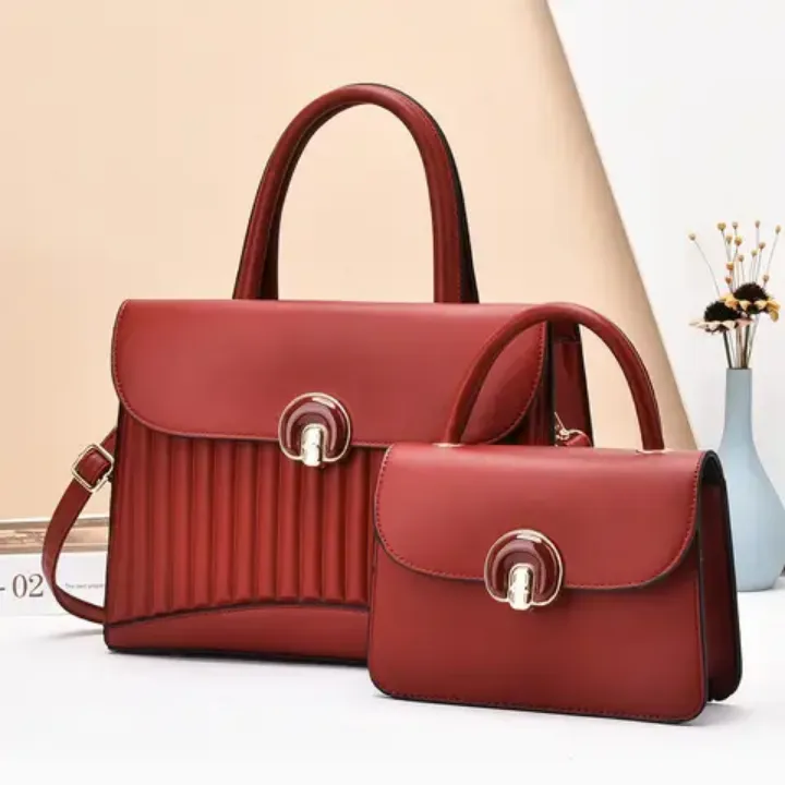 Ensemble Sac à Main Femme Luxe – Grand Format et Mini Sac Bandoulière, Élégant et Pratique