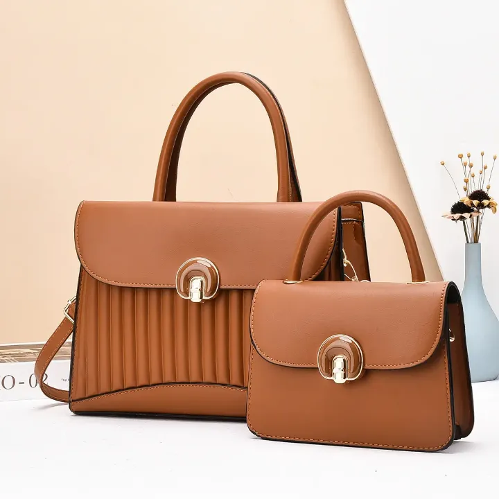 Ensemble Sac à Main Femme Luxe – Grand Format et Mini Sac Bandoulière, Élégant et Pratique