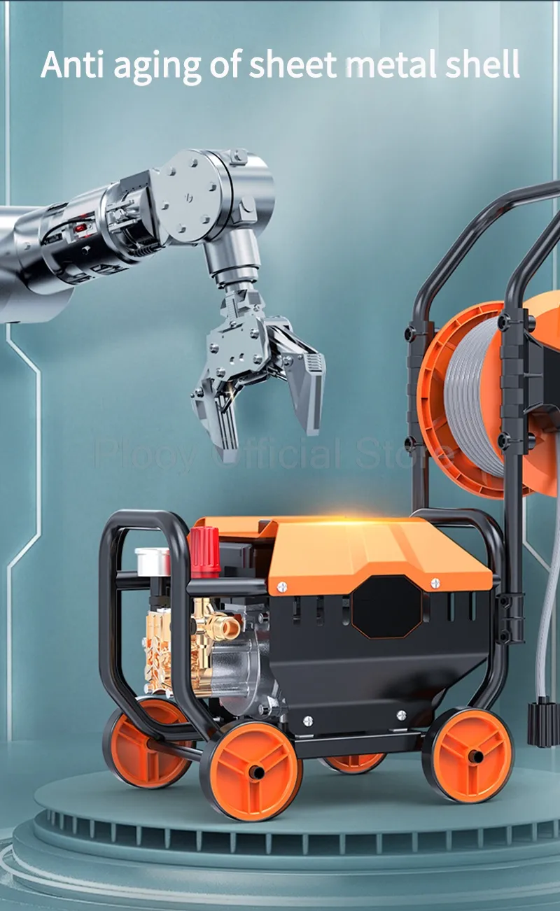 Laveuse Haute Pression 3800PSI PFG10A – Nettoyeur Électrique Professionnel avec Enrouleur et Tuyau 10M