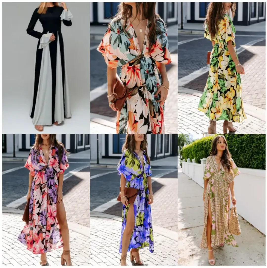 Lot de Robes Décontractées à Fleurs - Style Bohème Été - Mode Femme Shein en Gros