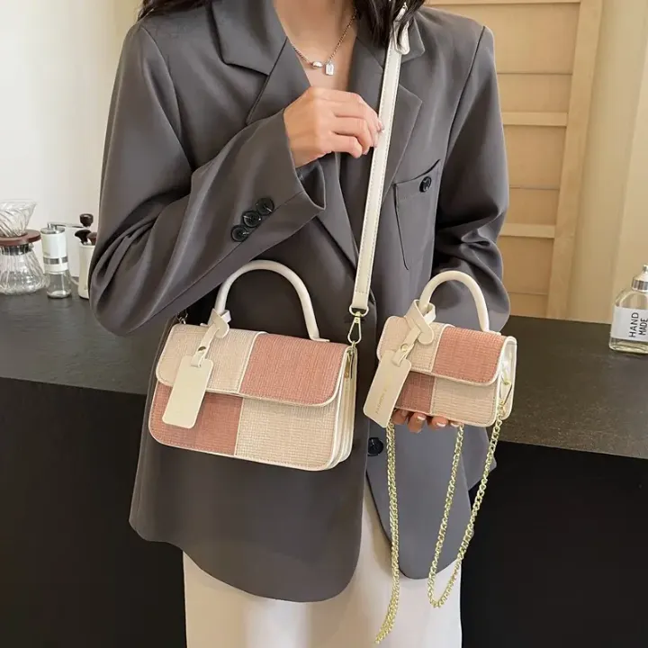 Ensemble de Sacs Fourre-Tout PU Cuir – 2 Tailles Épaisses avec Fermeture Éclair