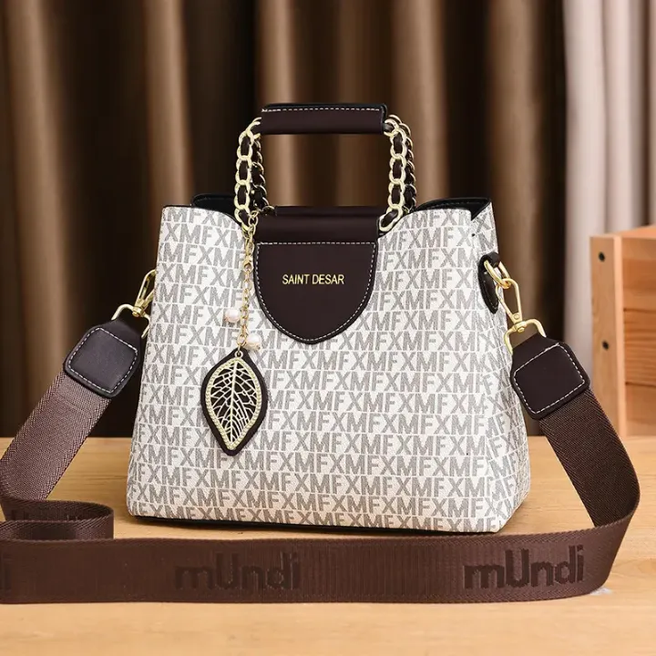 Sac à Main Femme Style "Saint César" - Bandoulière et Chaîne Dorée