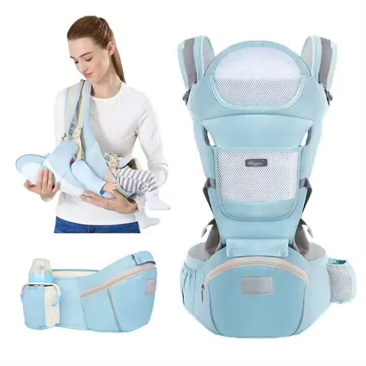 Porte-Bébé Ergonomique 6 en 1 - Sécurisé et Confortable