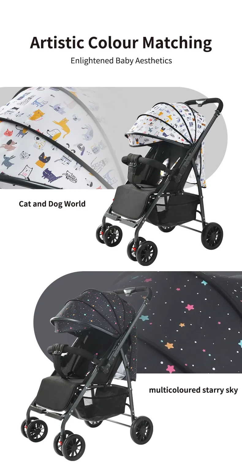 Poussette Bébé Compacte et Légère - Confort et Sécurité