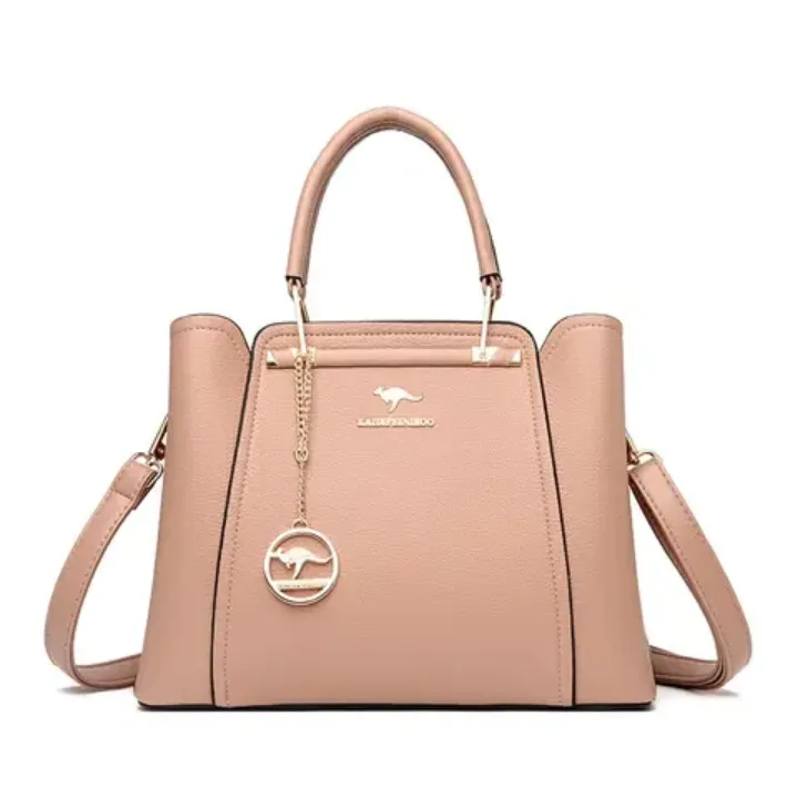Sac Kangourou - Grand Sac à Main Stylé avec Pendentif Doré