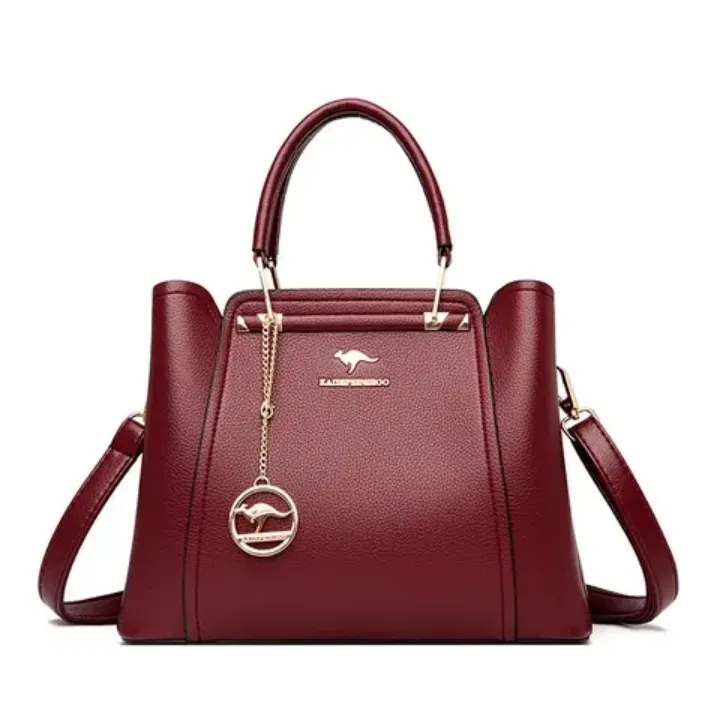 Sac Kangourou - Grand Sac à Main Stylé avec Pendentif Doré