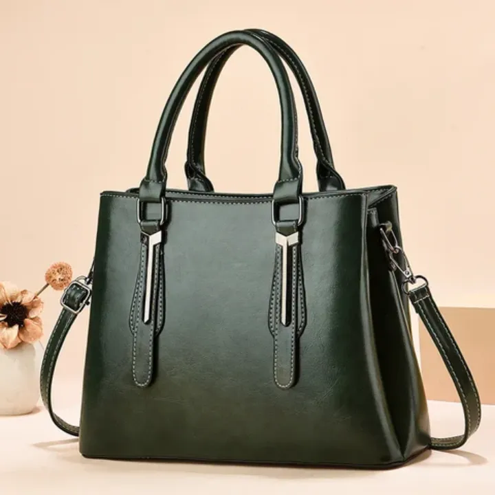 Sac à Main en Tissu et Simili Cuir - Style Naturel et Élégant