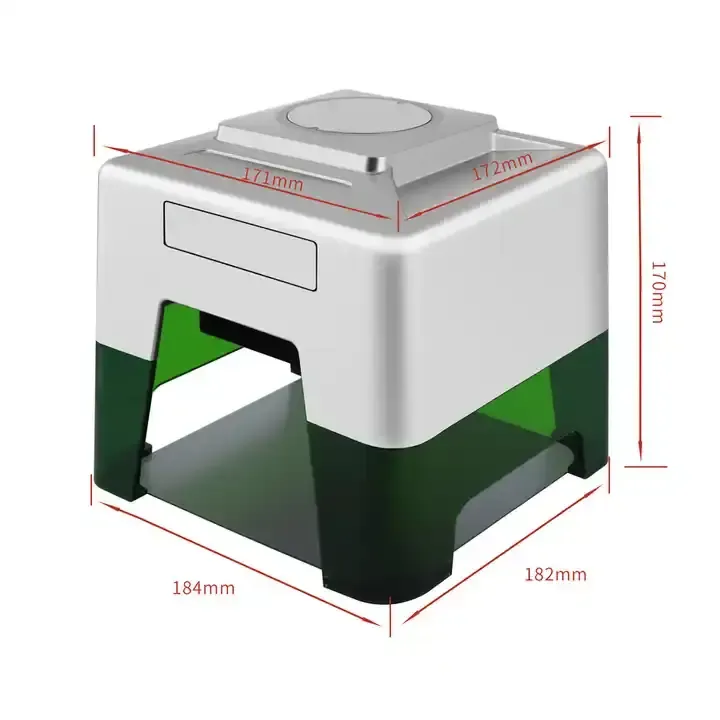 Mini Graveur Laser Bluetooth Haute Précision - 98x88mm - Gravure Métal, Bois, Cuir, Verre - Contrôle via App Mobile et PC
