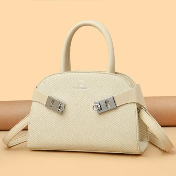 Sac à Main Élégant à Boucles Métalliques - Look Classique et Tendance