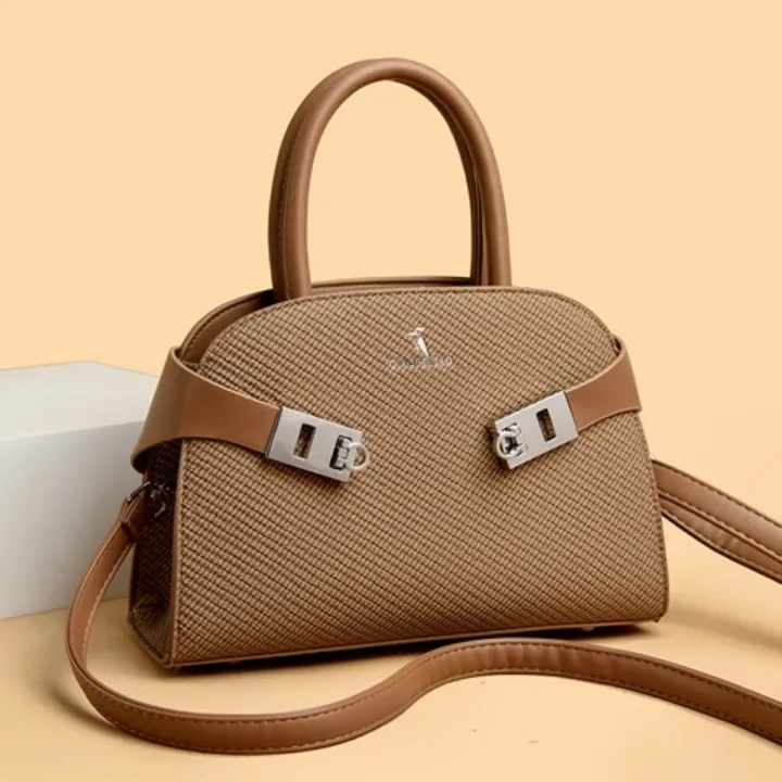 Sac à Main Élégant à Boucles Métalliques - Look Classique et Tendance