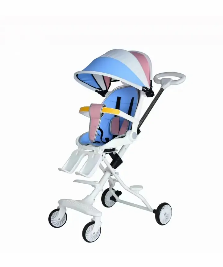 Poussette Bébé Double Siège Confort 2 en 1 - Pliable, Réglable, Léger et Sécurisé - Convient de 1 à 6 ans