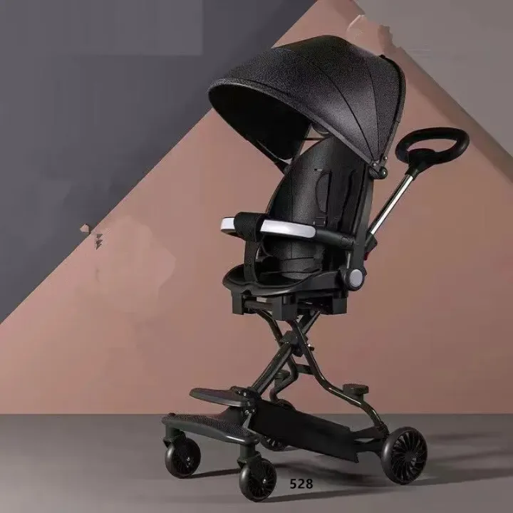 Poussette Bébé Double Siège Confort 2 en 1 - Pliable, Réglable, Léger et Sécurisé - Convient de 1 à 6 ans