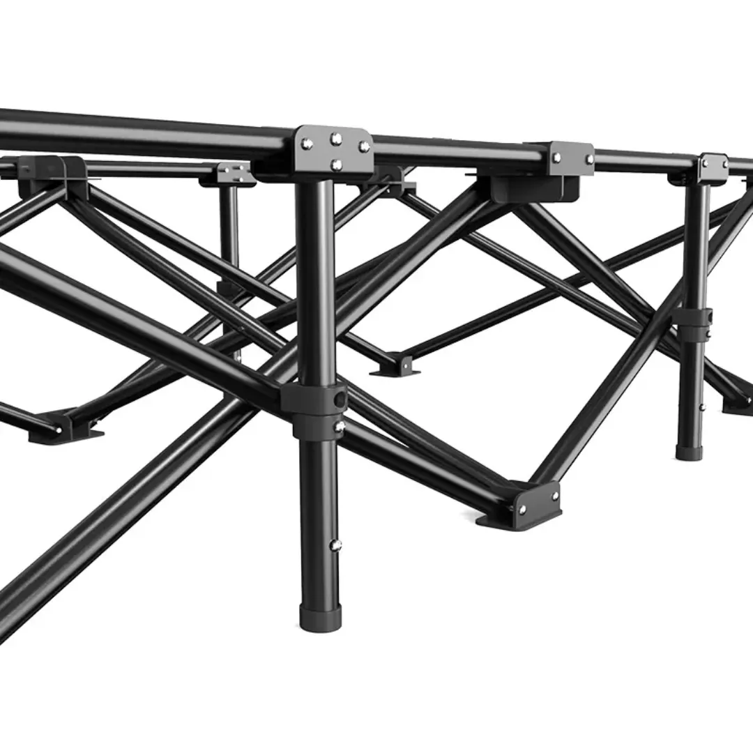 Lit de Camping Pliable en Acier et Tissu Oxford - Léger, Résistant et Compact - Idéal pour l’Extérieur, la Plage, la Randonnée ou les Urgences