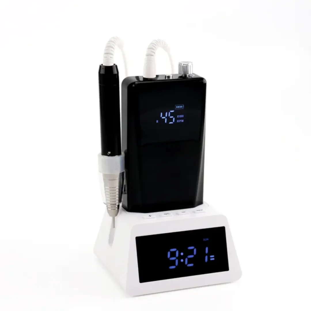 Machine à Ongles Professionnelle Rechargeable - 45000 RPM, 85W, Portable et Multi-usage