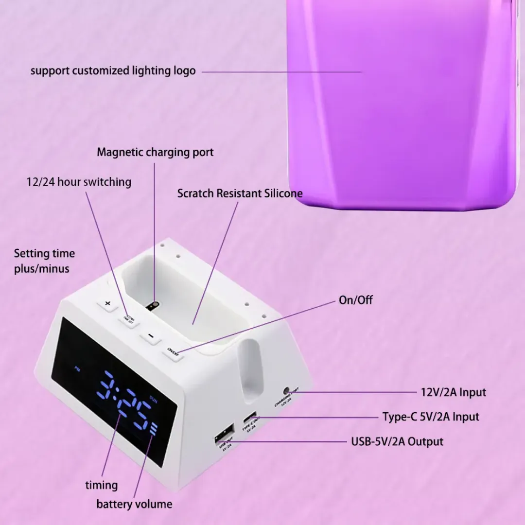 Machine à Ongles Professionnelle Rechargeable - 45000 RPM, 85W, Portable et Multi-usage