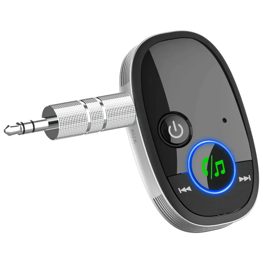 Récepteur Bluetooth 5.0 Portable – Audio Sans Fil pour Voiture, Enceinte, AUX 3.5mm, Appels Mains Libres