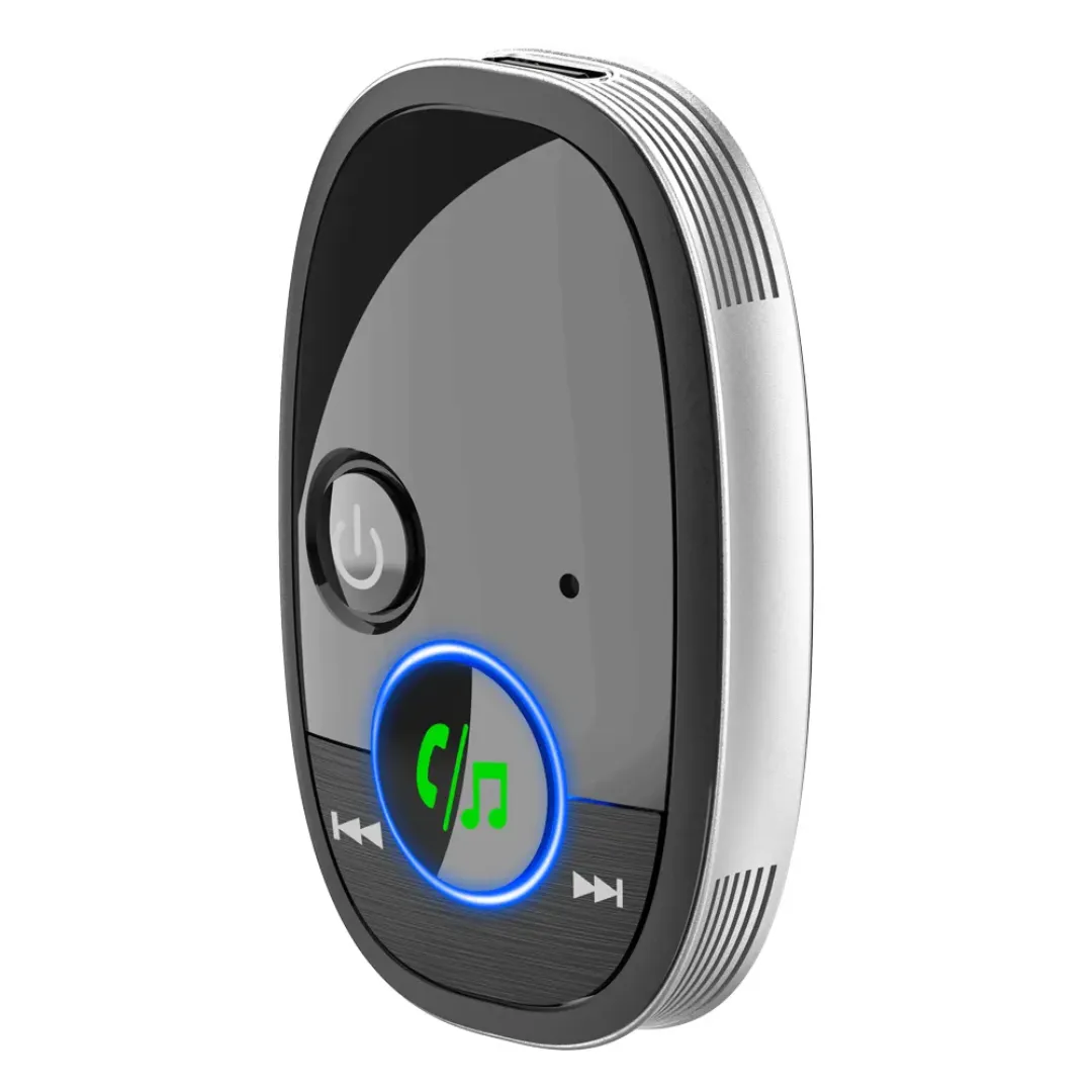 Récepteur Bluetooth 5.0 Portable – Audio Sans Fil pour Voiture, Enceinte, AUX 3.5mm, Appels Mains Libres