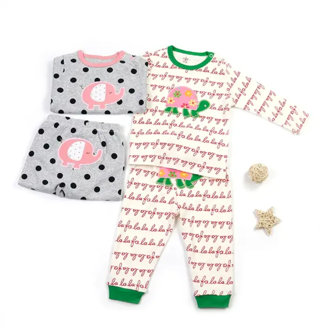 Ensemble Bébé Garçon 2 Pièces – Haut et Pantalon Long en Coton – Motifs Voiture et Panda – 0 à 24 Mois