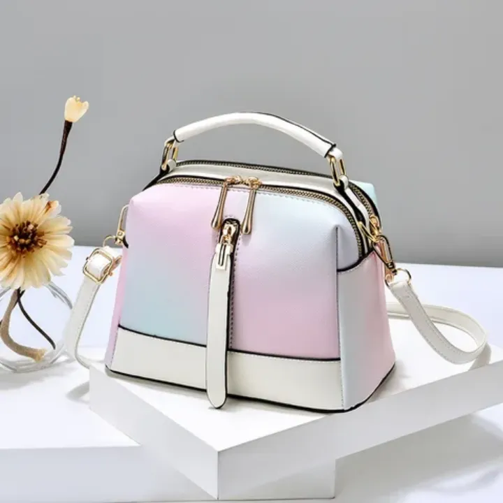 Sac à Main Pastel Dégradé - Élégance Douce et Féminine