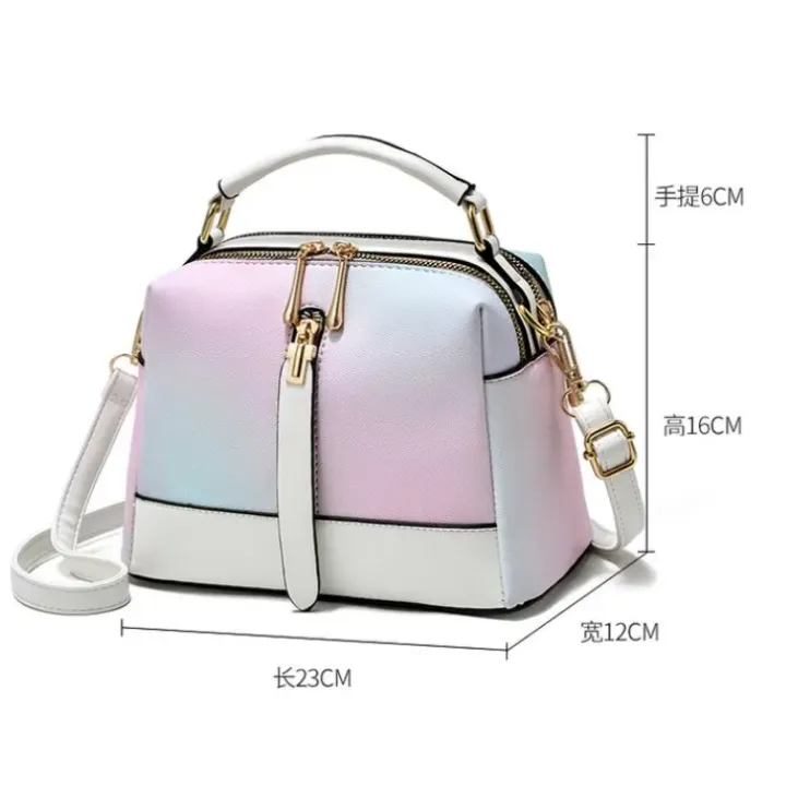 Sac à Main Pastel Dégradé - Élégance Douce et Féminine