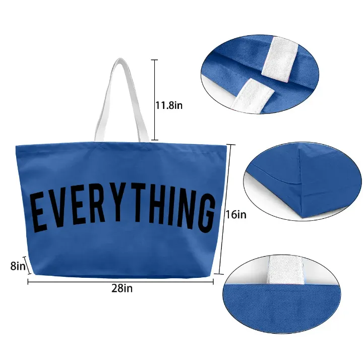 Sac Cabas Fourre-Tout en Tissu - Message "EVERYTHING