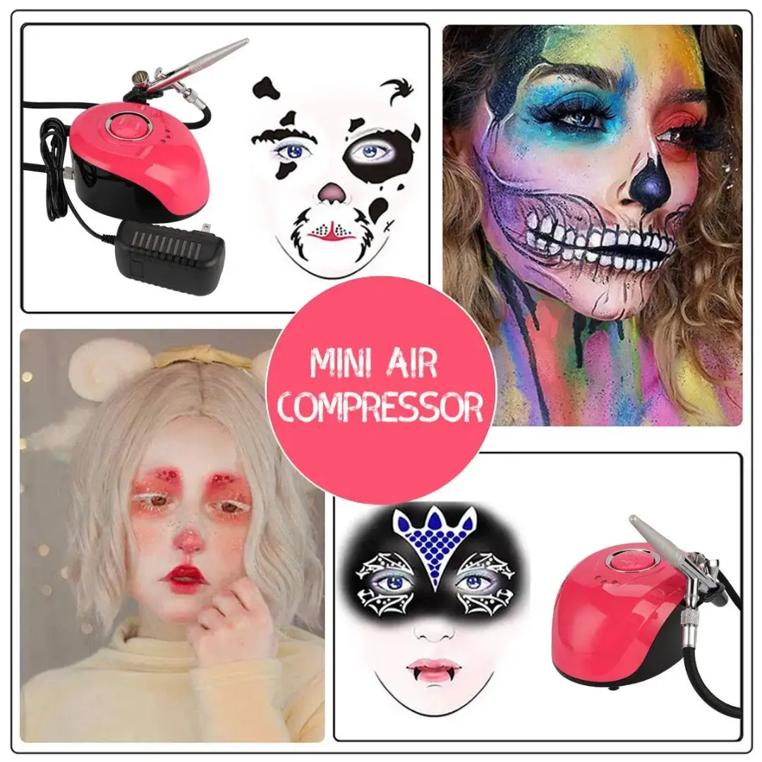 Aérographe Haute Pression 24W - Pour Maquillage et Dessin Artistique