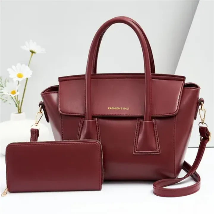 Ensemble Sac à Main & Portefeuille - Élégance Classique pour Femme