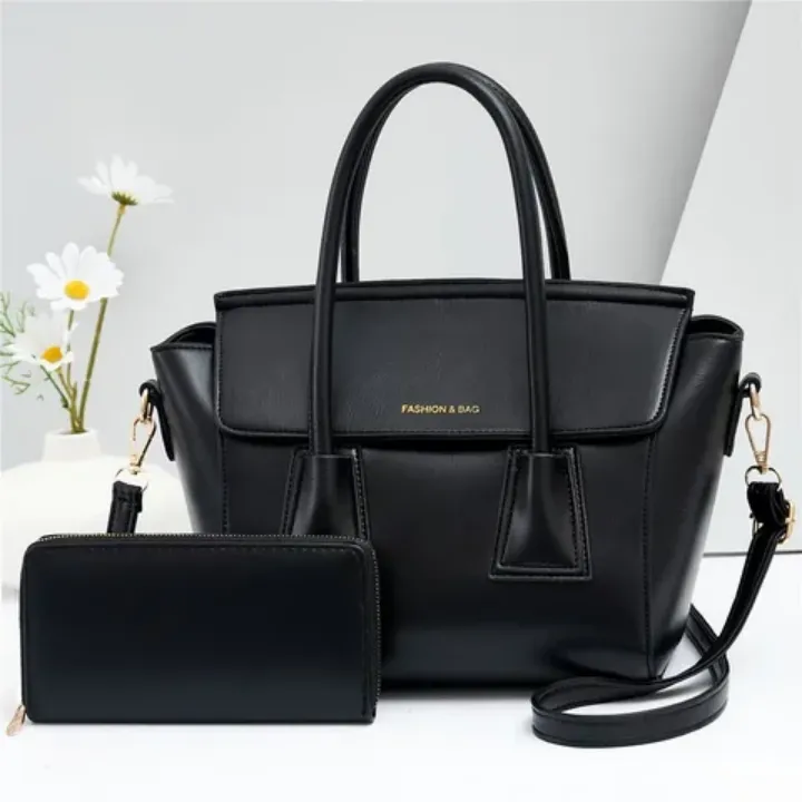 Ensemble Sac à Main & Portefeuille - Élégance Classique pour Femme