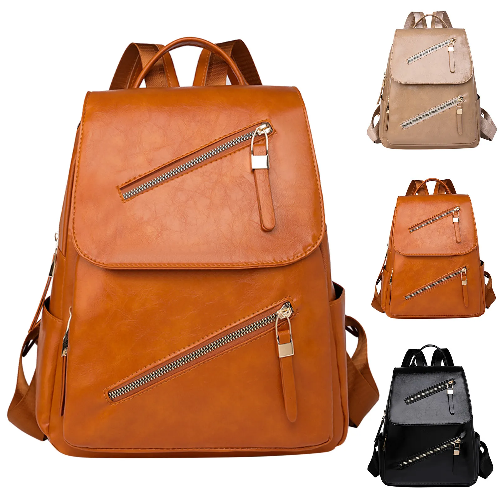 Sac à Dos Femme Élégant et Tendance – Léger, Grande Capacité, Multipoche, Fermeture Sécurisée