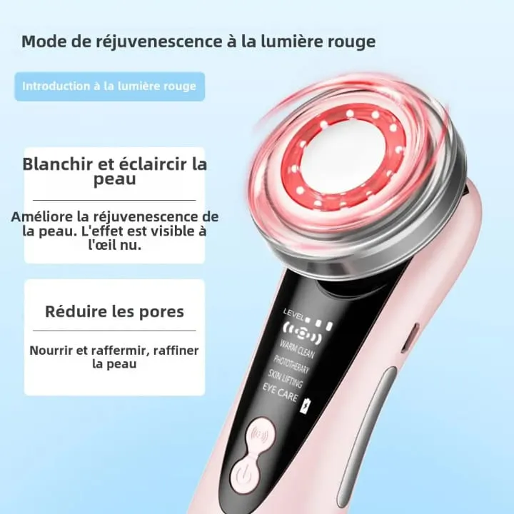 Appareil de Nettoyage Visage Ultrasons - 500mAh - Rechargeable