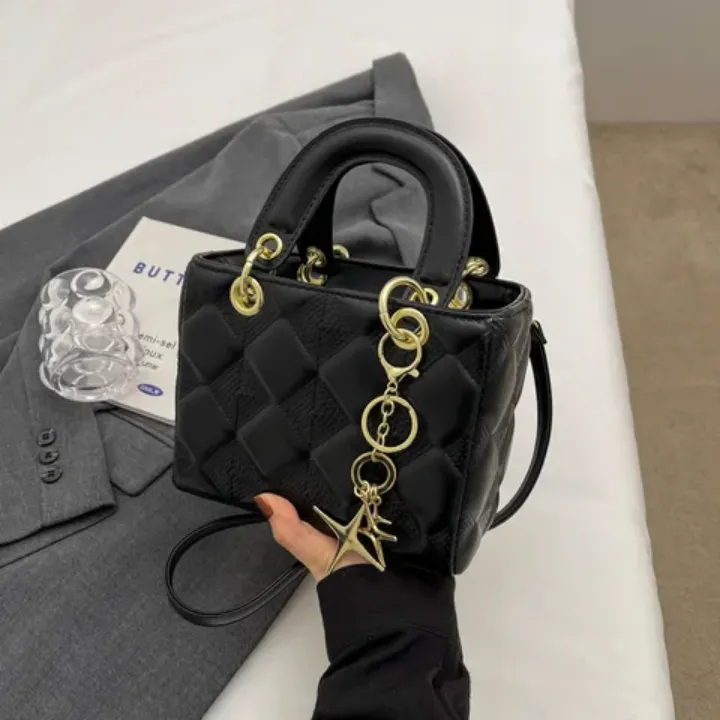 Mini Sac à Main Matelassé avec Pendentif Étoile